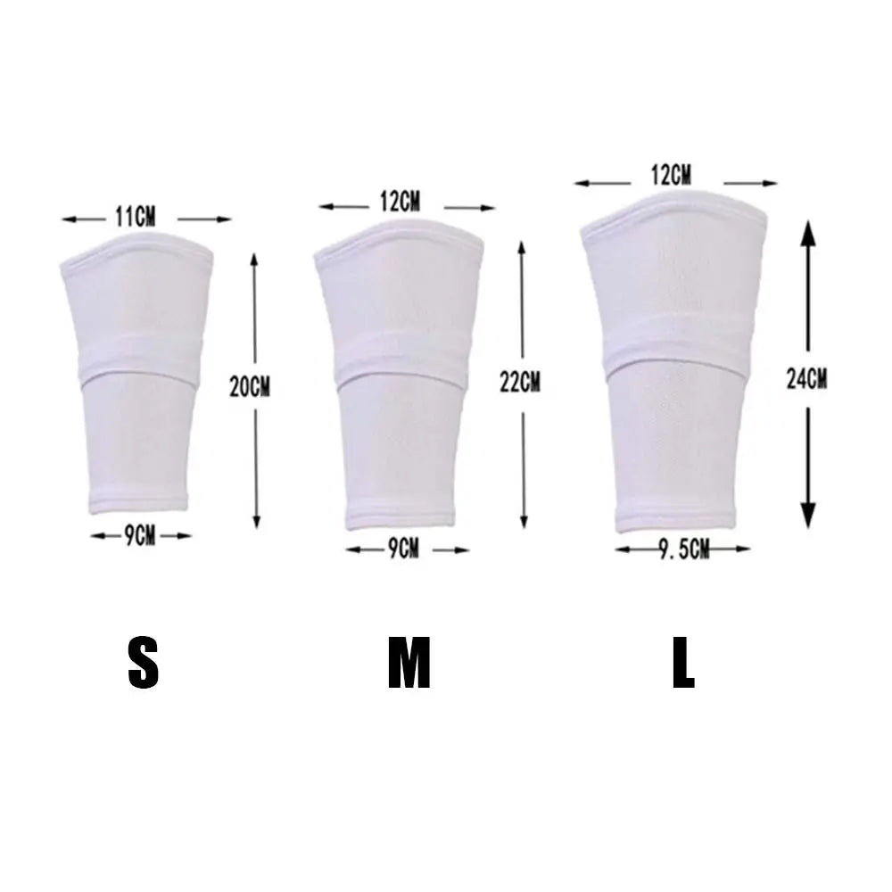 1Pair Soccer Shin Guard Football Crashproof Calf Protector Nylon Leg Sleeves Sock Shin Protector with Pocket Training Protection