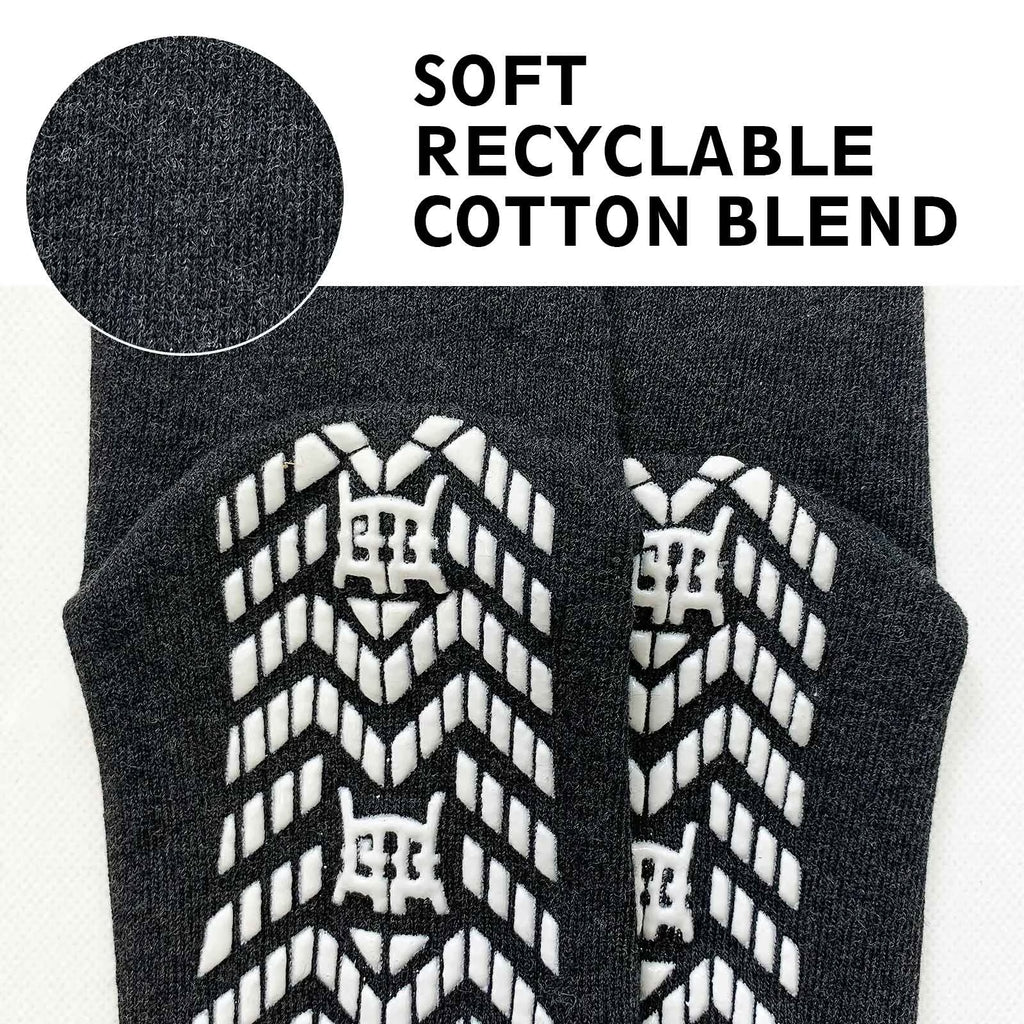 10 Pairs Non Slip Grip Socks - Ideal for Yoga, Pilates, Hospital Use - Men & Women'S Crew Sticky Gripper Socks (Size 9-11)